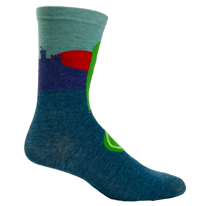 Womens I Was Social Distancing Before It Was Cool Socks Funny Loch Ness Monster Novelty Footwear Image 6