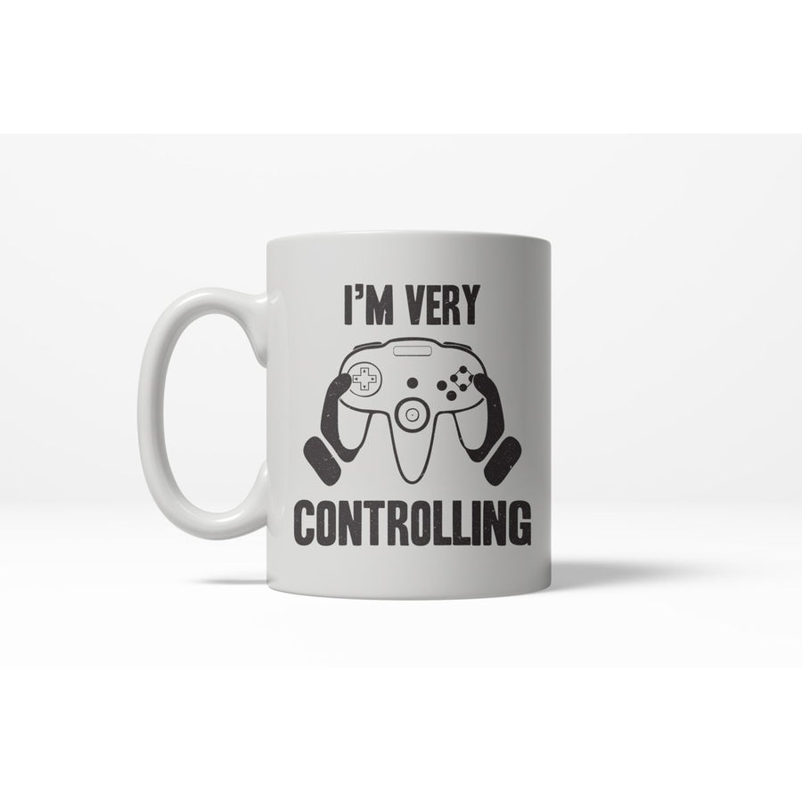 Very Controlling Funny Video Game Nerdy Electronics Controller Ceramic Coffee Drinking Mug - 11oz Image 1