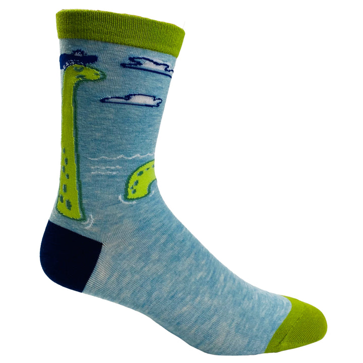 Womens Hide And Seek Champion Socks Funny Loch Ness Monster Novelty Graphic Footwear Image 4