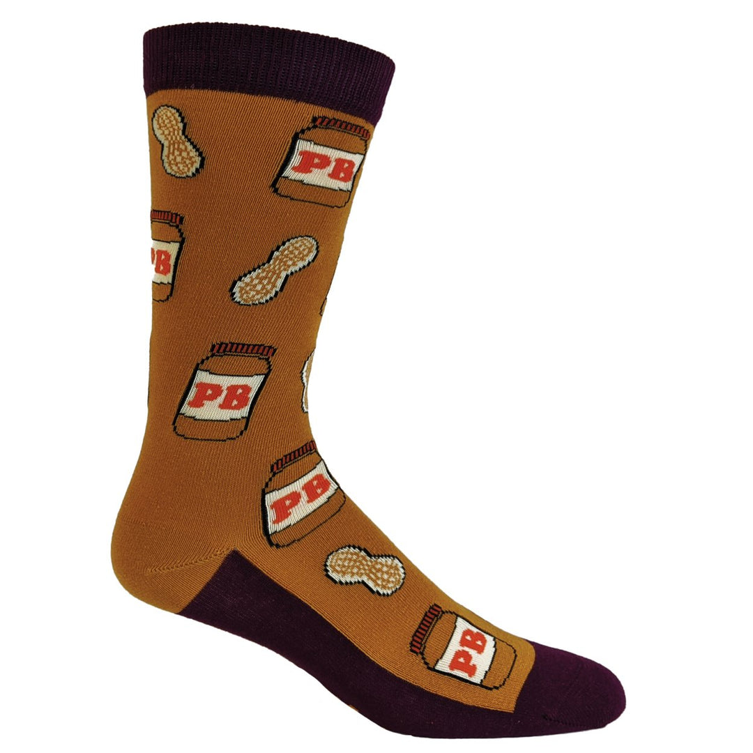 Womens Peanut Butter And Jelly Socks Funny Lunch Jam Sandwich Graphic Novelty Vintage Footwear Image 6