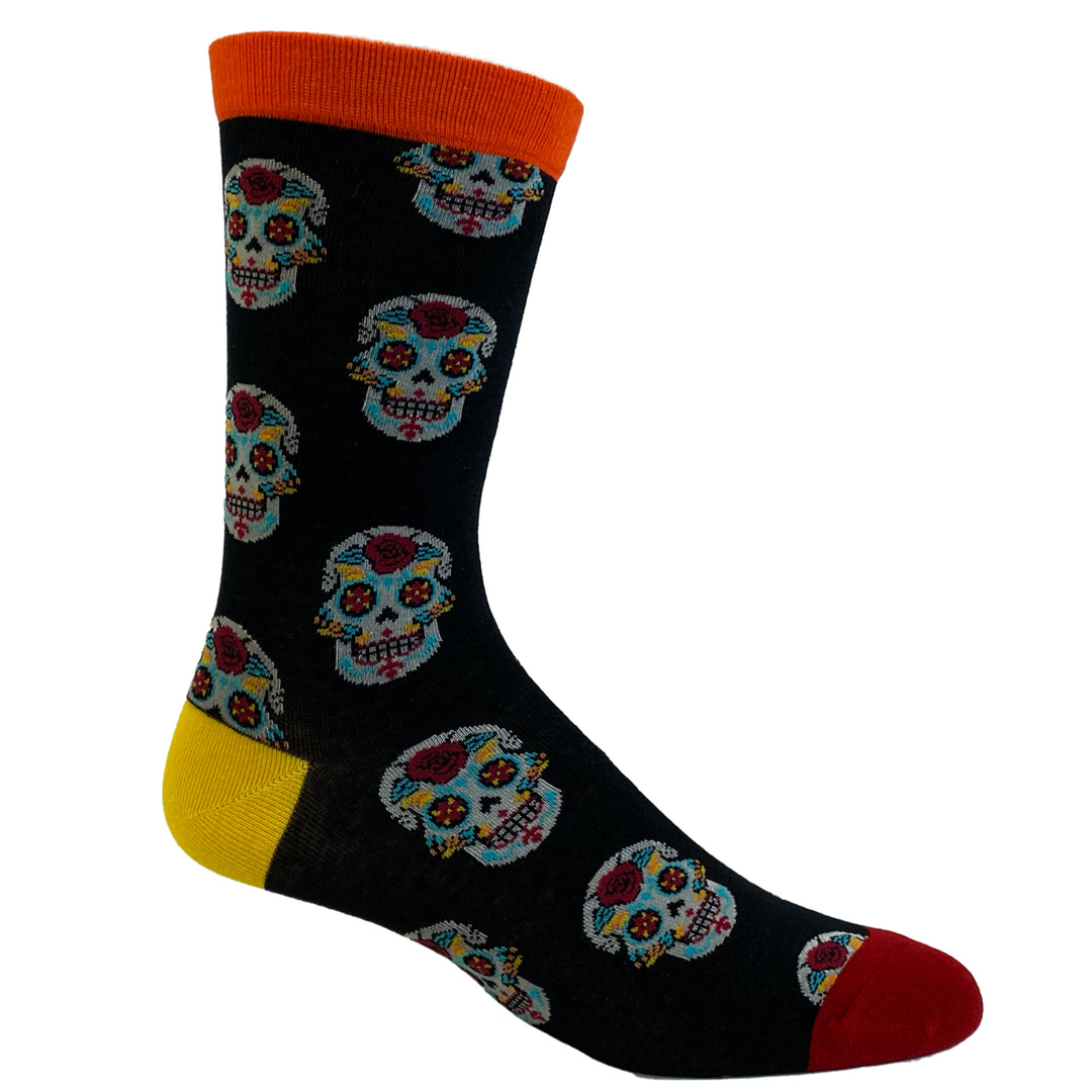 Womens Sugar Skull Socks Funny Day Of The Dead Mexico Graphic Novelty Footwear Image 6