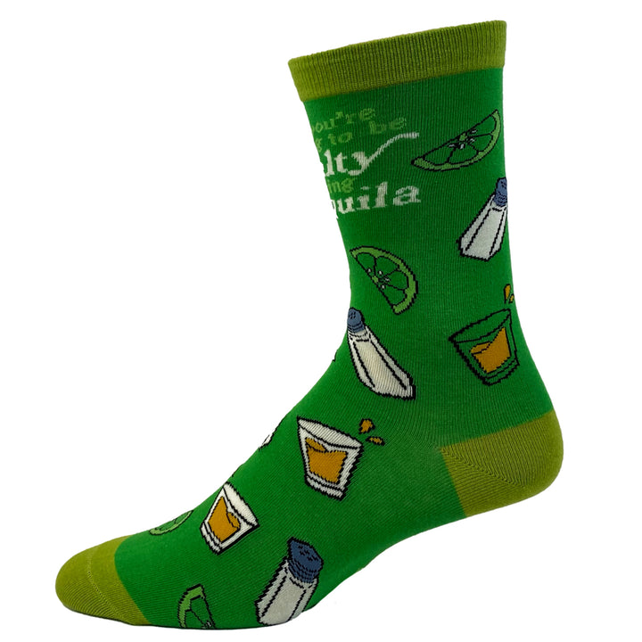 Womens If Youre Gonna Be Salty Bring Tequila Socks Funny Cinco De Mayo Margarita Graphic Novelty Footwear Image 4