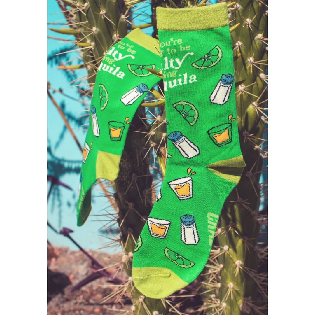 Womens If Youre Gonna Be Salty Bring Tequila Socks Funny Cinco De Mayo Margarita Graphic Novelty Footwear Image 7