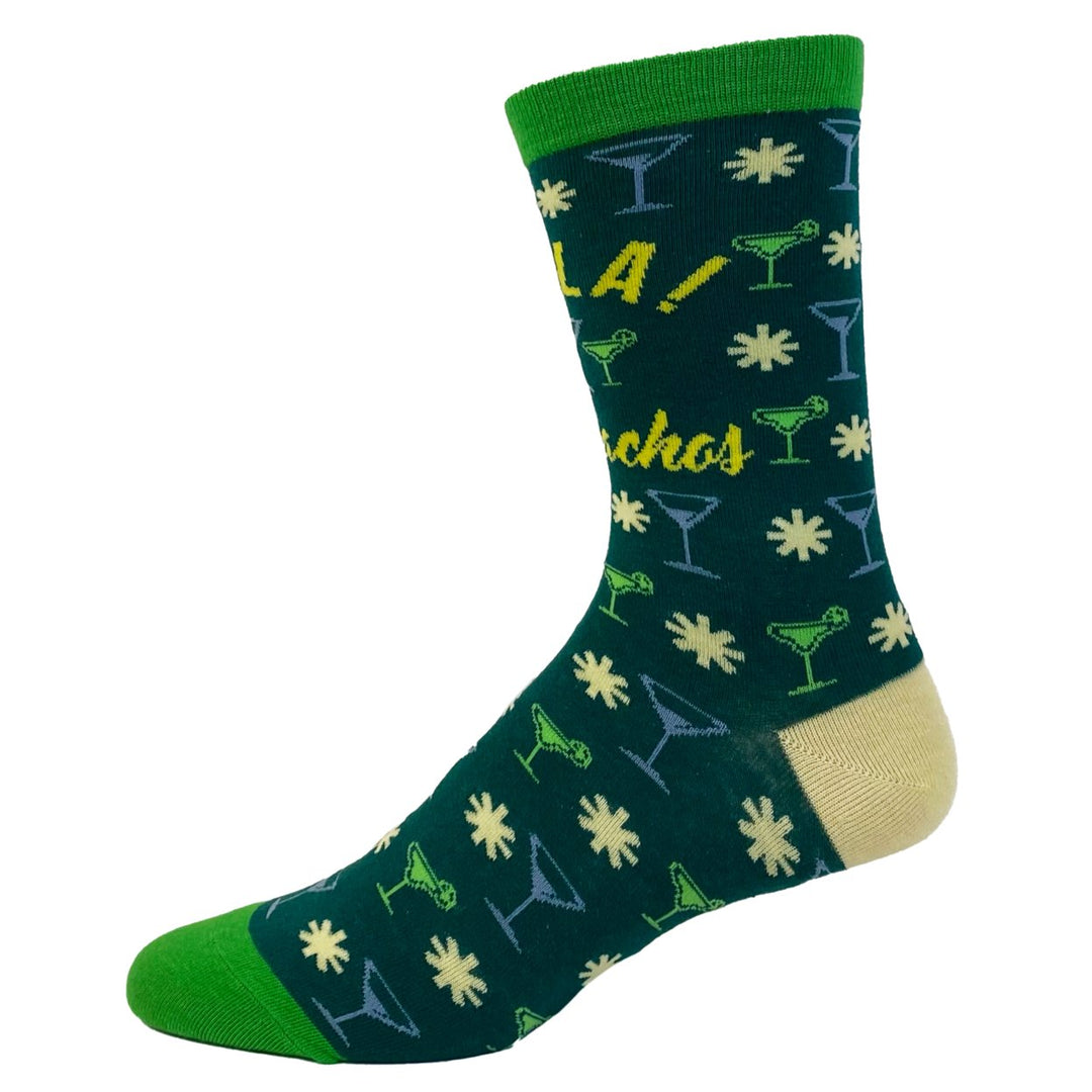 Womens Hola Bitchachos Socks Funny Tequlia Margarita Cinco De Mayo Graphic Footwear Image 4