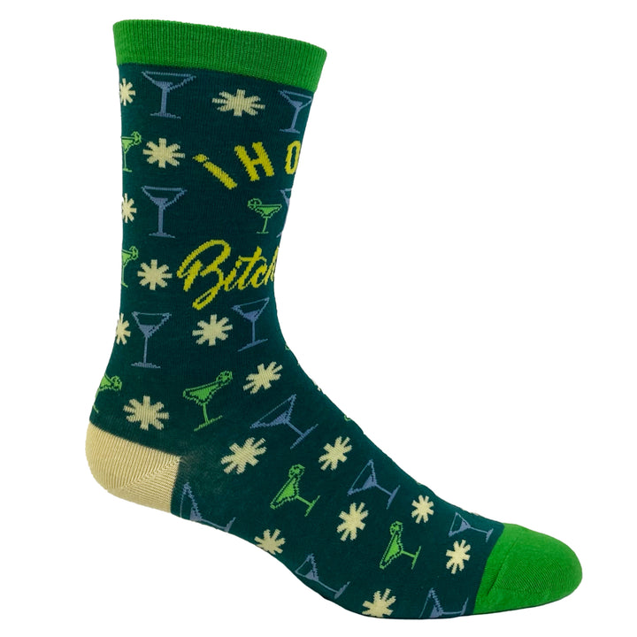 Womens Hola Bitchachos Socks Funny Tequlia Margarita Cinco De Mayo Graphic Footwear Image 6