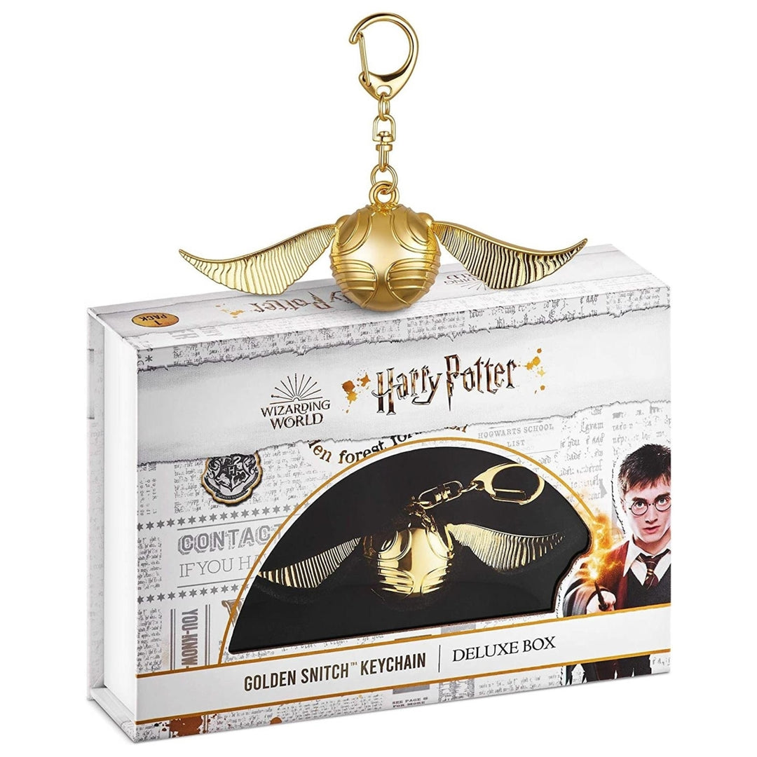 Harry Potter Golden Snitch Keychain Movable Wings for Zipper Pull Gifts Favors PMI International Image 1