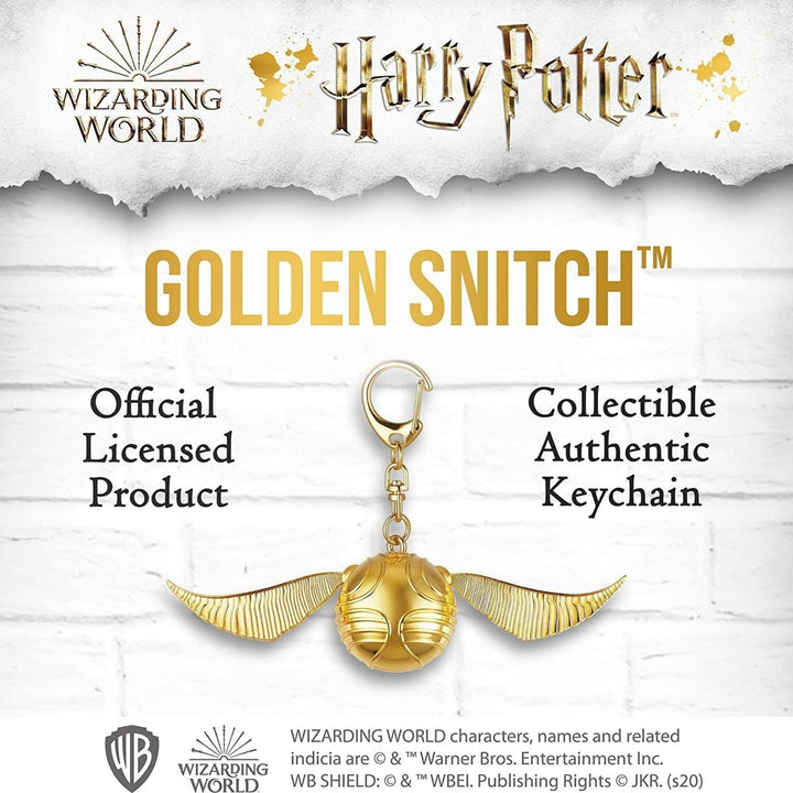 Harry Potter Golden Snitch Keychain Movable Wings for Zipper Pull Gifts Favors PMI International Image 4