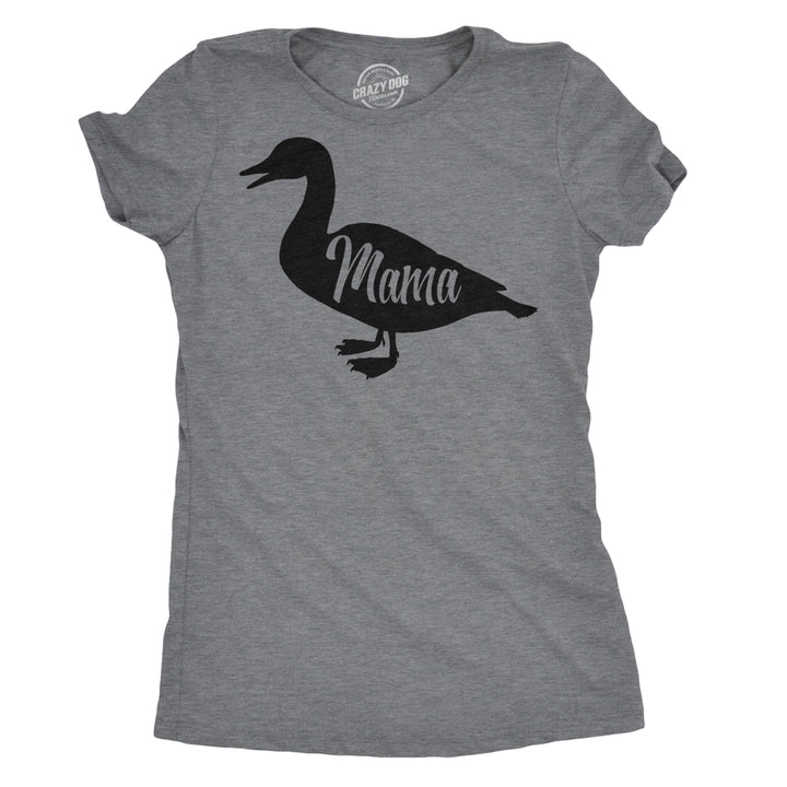 Womens Mama Duck T Shirt Cute Bird mom gift for Pet Owner or Lover Image 1