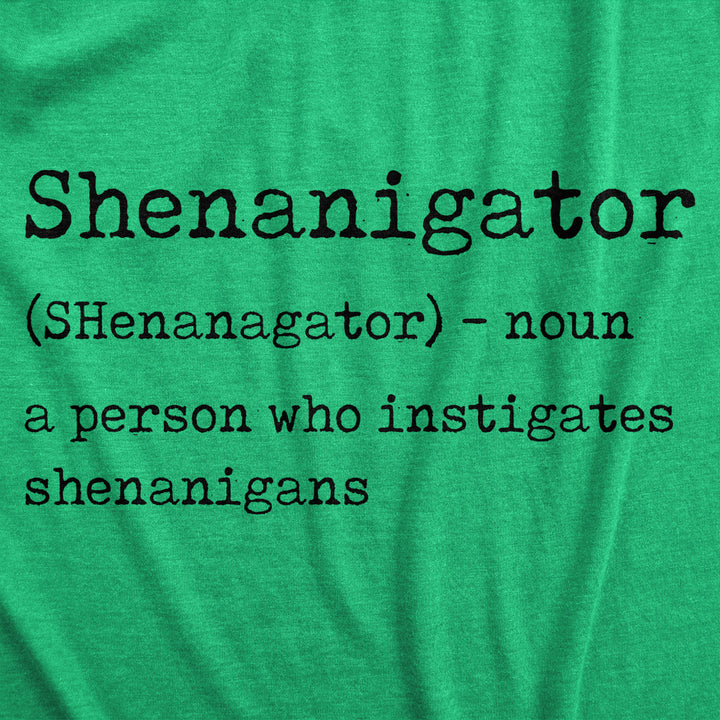 Mens Shenanigator Tshirt Funny St Patricks Day Party Parade Graphic Novelty Tee Image 2