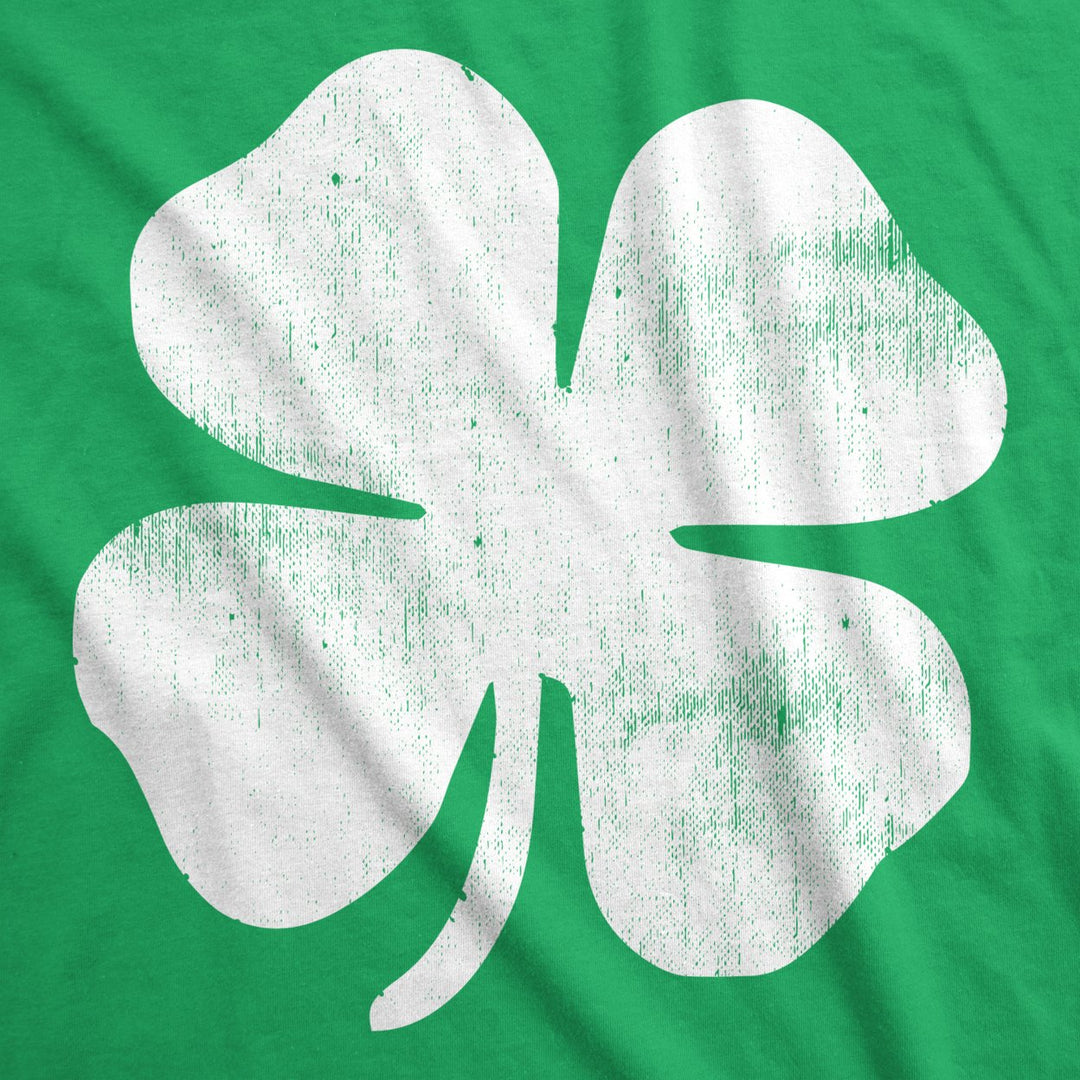 Womens Four Leaf Clover T Shirt Funny Saint Patricks Day Shamrock Lucky Irish Image 2