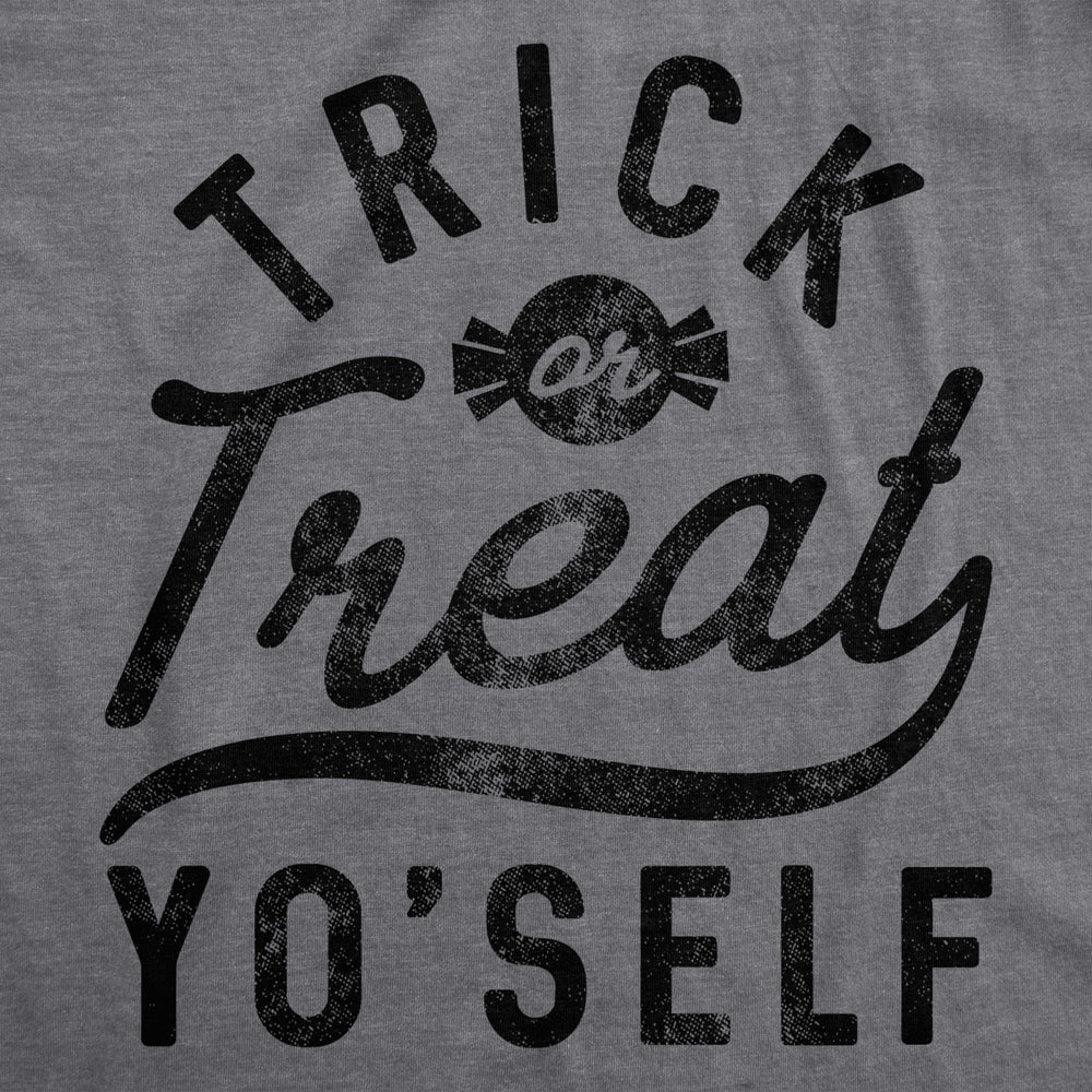 Mens Trick Or Treat Yoself Tshirt Funny Halloween Tee Image 2