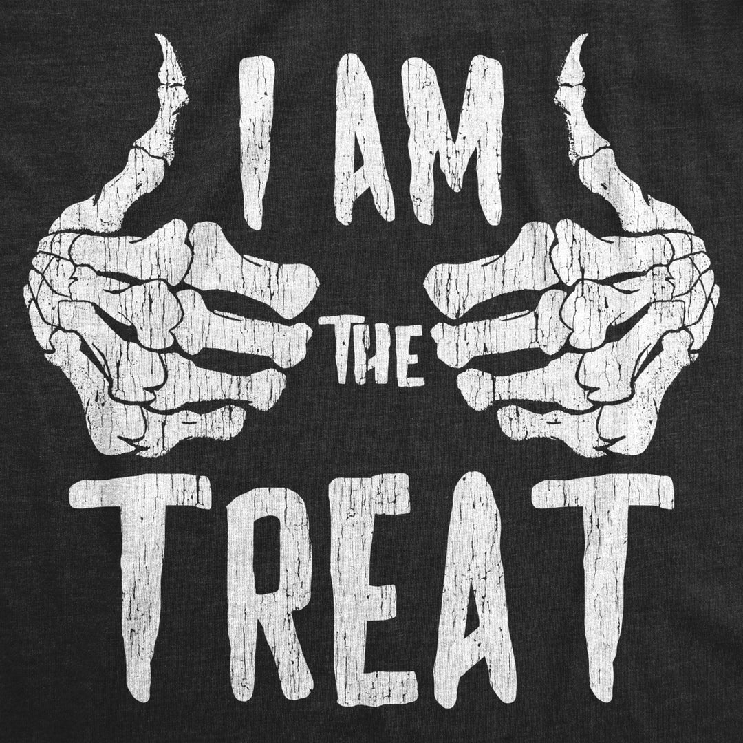 Mens I Am The Treat Tshirt Funny Trick Or Treat Halloween Tee Image 2