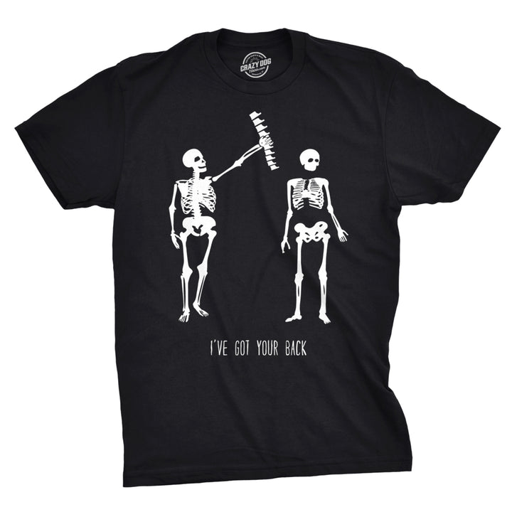 Mens Got Your Back Funny Halloween Skeleton Best Friend T shirt Image 7