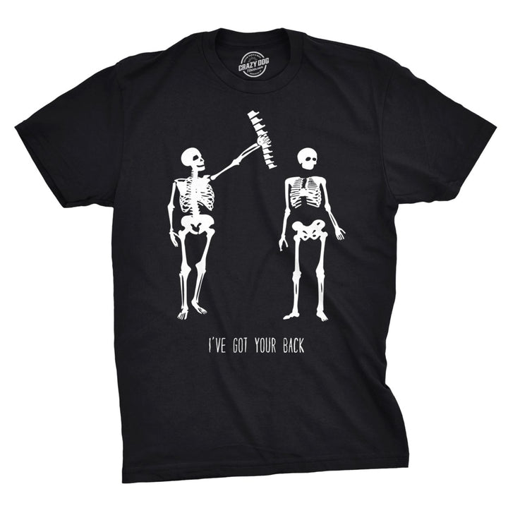 Mens Got Your Back Funny Halloween Skeleton Best Friend T shirt Image 1