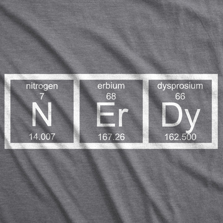 Nerdy Periodic Table T Shirt Funny Science Shirts Mens Image 2