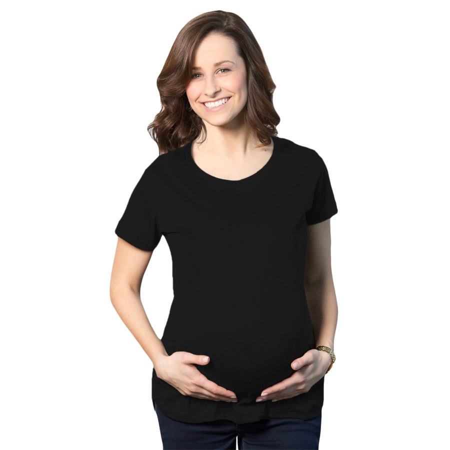 Comfortable 3 Pack Maternity Shirts Blank Pregnancy Shirts Plain Fitted Tees Image 1