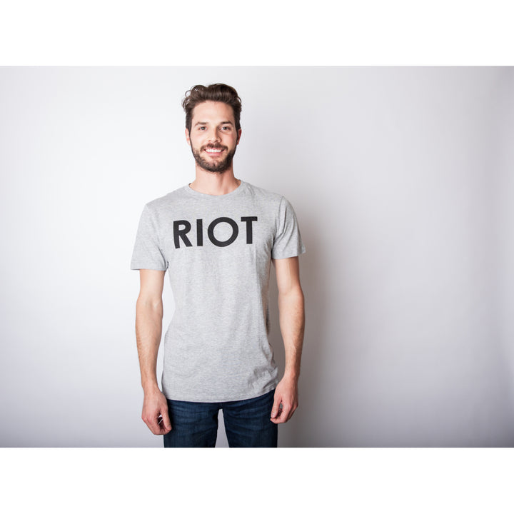 Riot T shirt Funny Shirts for Men Political Novelty Sarcastic Adult Tees Humor Image 6