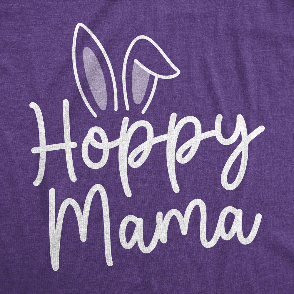 Maternity Hoppy Momma Tshirt Cute Easter Sunday Bunny Pregnancy Graphic Baby Bump Tee Image 2