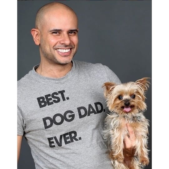 Mens Best Dog Dad Ever T shirt Funny Fathers Day Hilarious Graphic Puppy Tee Guy Image 4