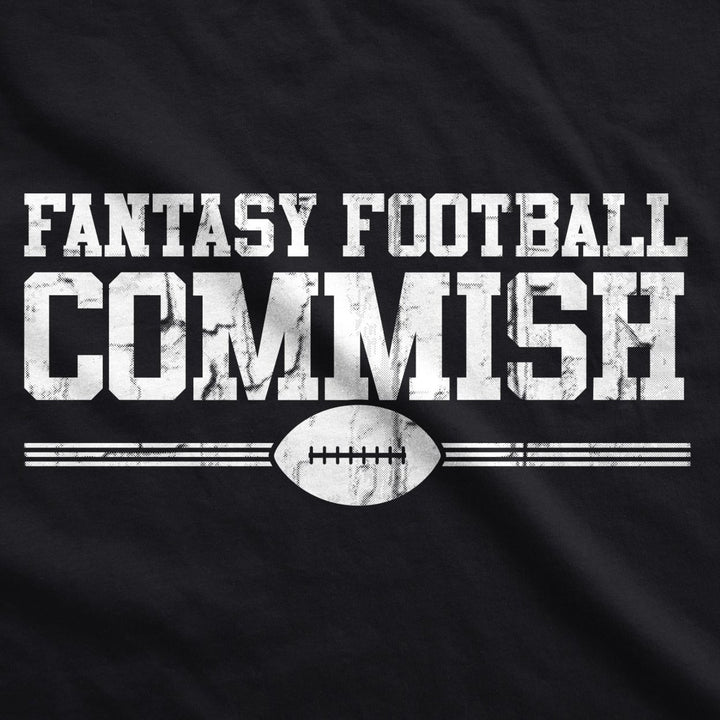 Mens Fantasy Football Commish T Shirt Funny Game day Graphic Cool Image 2