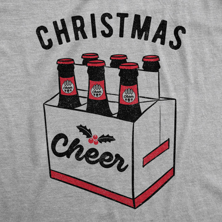 Mens Christmas Cheer Tshirt Funny Beer Drinking Novelty Holiday Tee Image 2