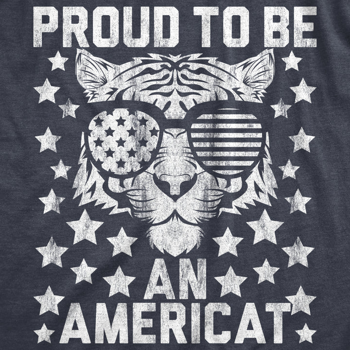 Mens Proud To Be An Americat Tshirt Funny 4th Of July USA Tiger Patriotic Graphic Tee Image 2