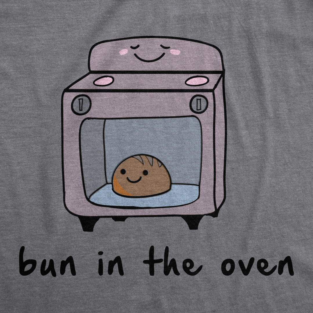 Maternity Bun In The Oven T shirt Funny Pregnancy Announcement Baby Tee Image 4