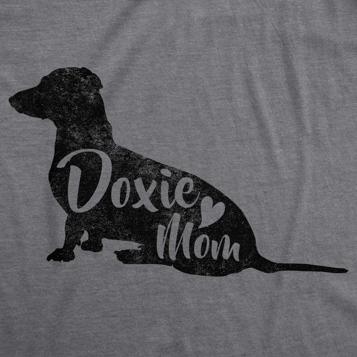 Womens Doxie Mom T Shirt Wiener Funny Daschund Tee Image 2