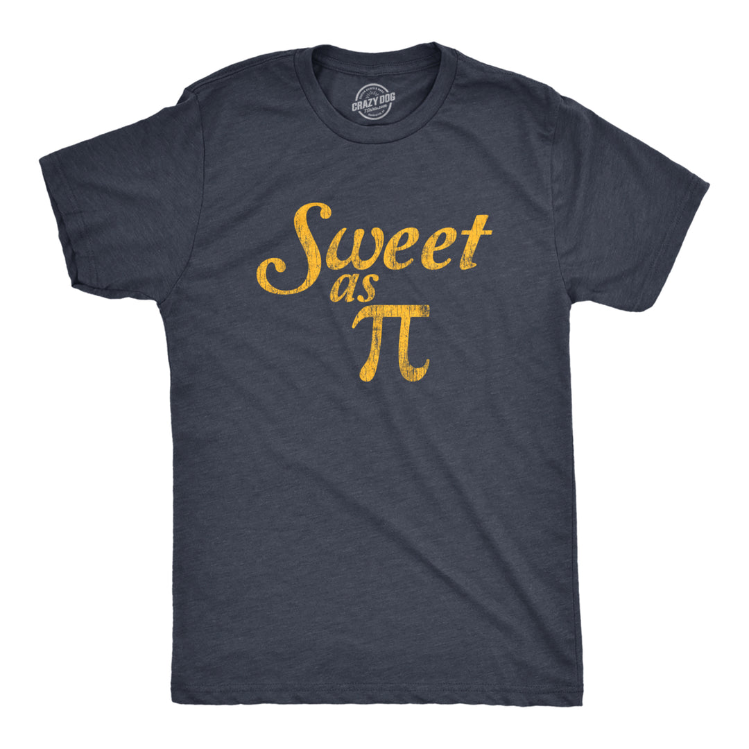 Mens Sweet As Pi Tshirt Funny Nerdy Math Problem Graphic Novelty Tee Image 1