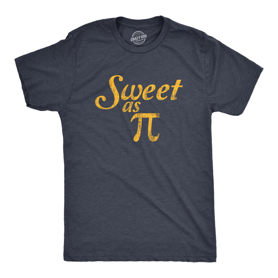 Mens Sweet As Pi Tshirt Funny Nerdy Math Problem Graphic Novelty Tee Image 1