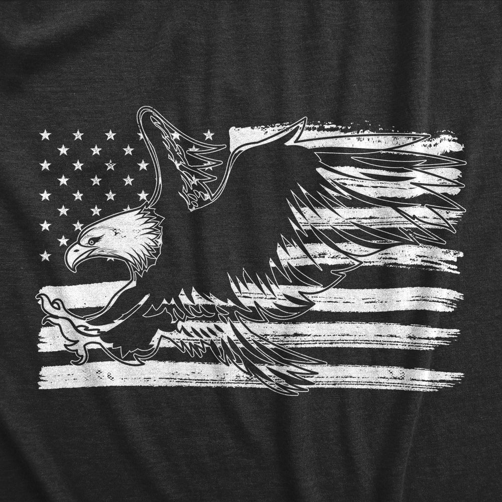 Mens Eagle Over Grunge Flag Funny T shirts Vintage Cool Novelty Shirts USA T shirt Image 2