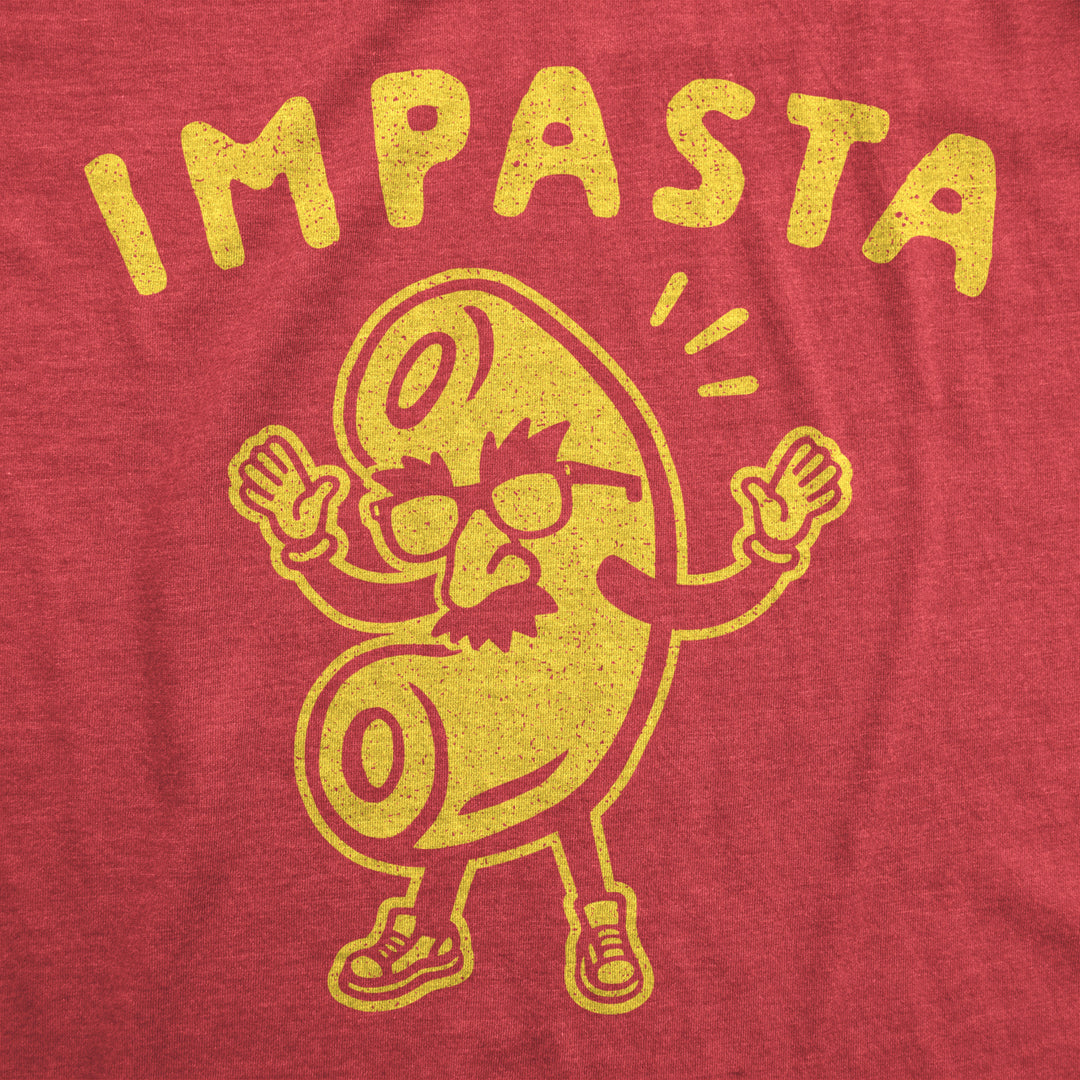 Mens Impasta Tshirt Funny Noodle Disguise Graphic Novelty Tee Image 2