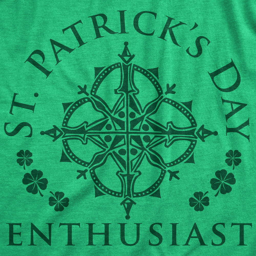 Womens St Patricks Day Enthusiast Tshirt Funny Saint Patrick Day T-shirt Joke Image 2