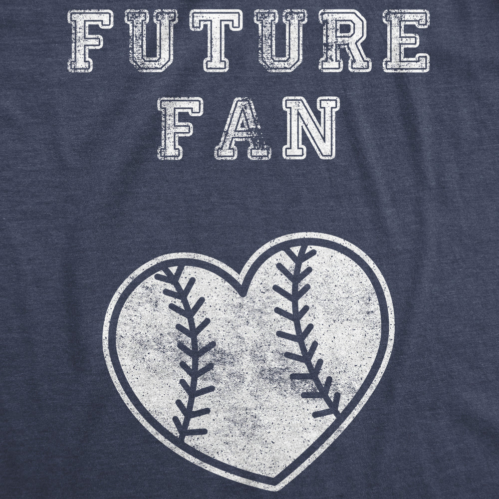 Maternity Future Fan Baseball Heart Pregnancy Tshirt Cute Sports Tee Image 2