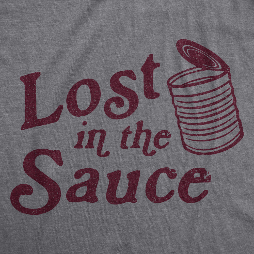 Womens Lost In The Sauce Tshirt Funny Thanksgiving Dinner Turkey Day Cranberry Sauce Tee Image 2