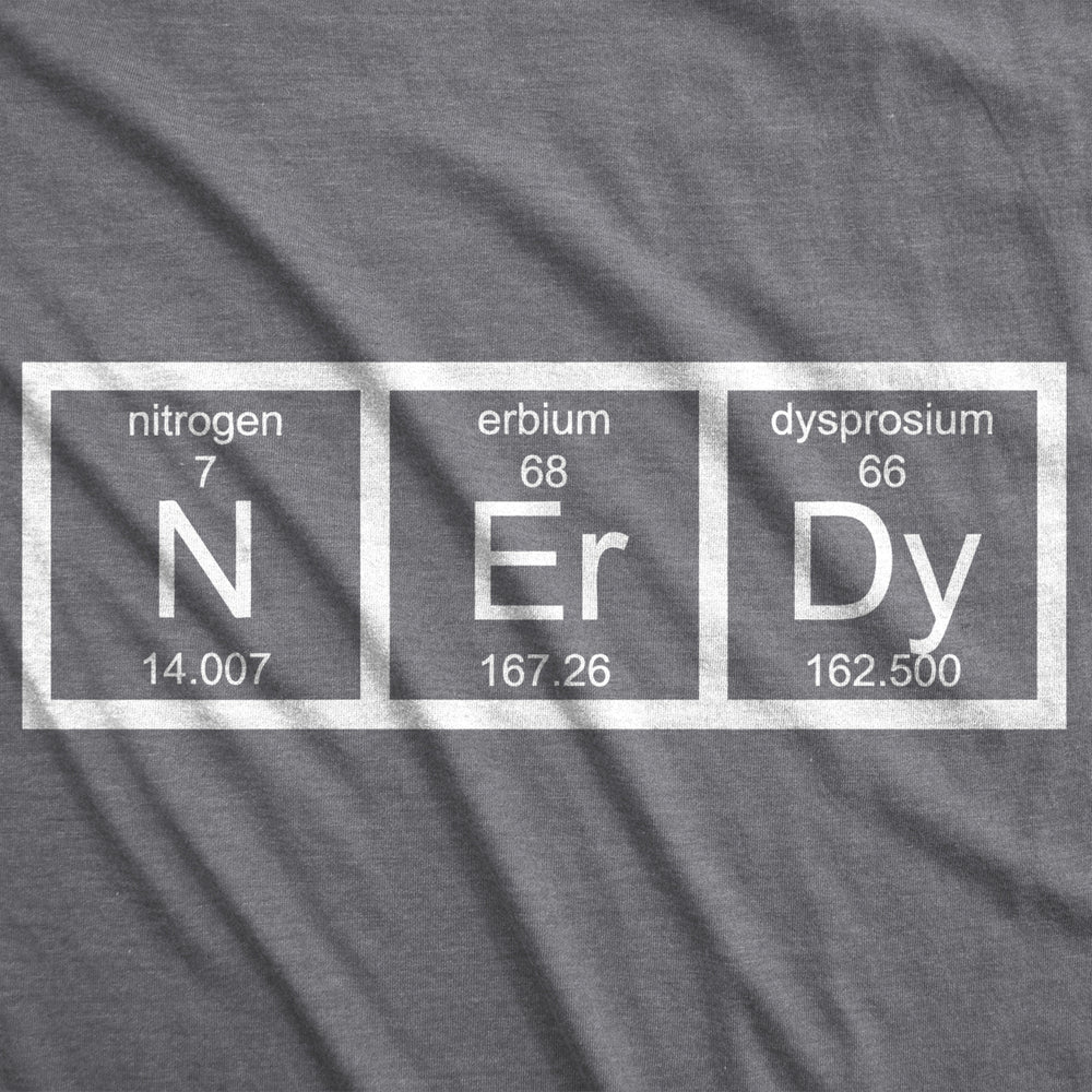 Womens Nerdy Periodic Table T Shirt Funny Science Dork Geek Tee for Ladies Image 2