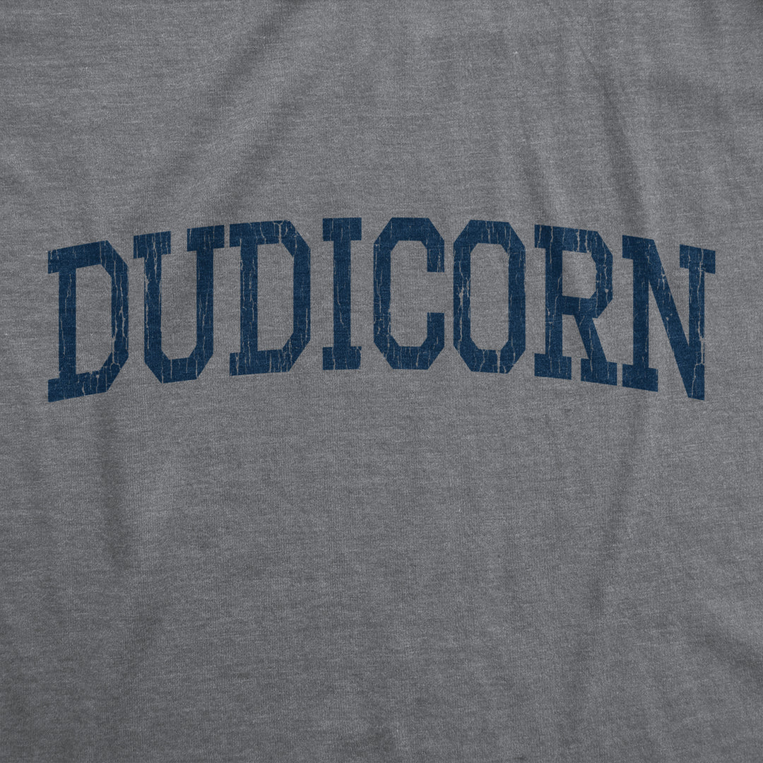 Mens Dudicorn Tshirt Funny Dude Unicorn Mythical Horse Hilarious Graphic Novelty Tee Image 2