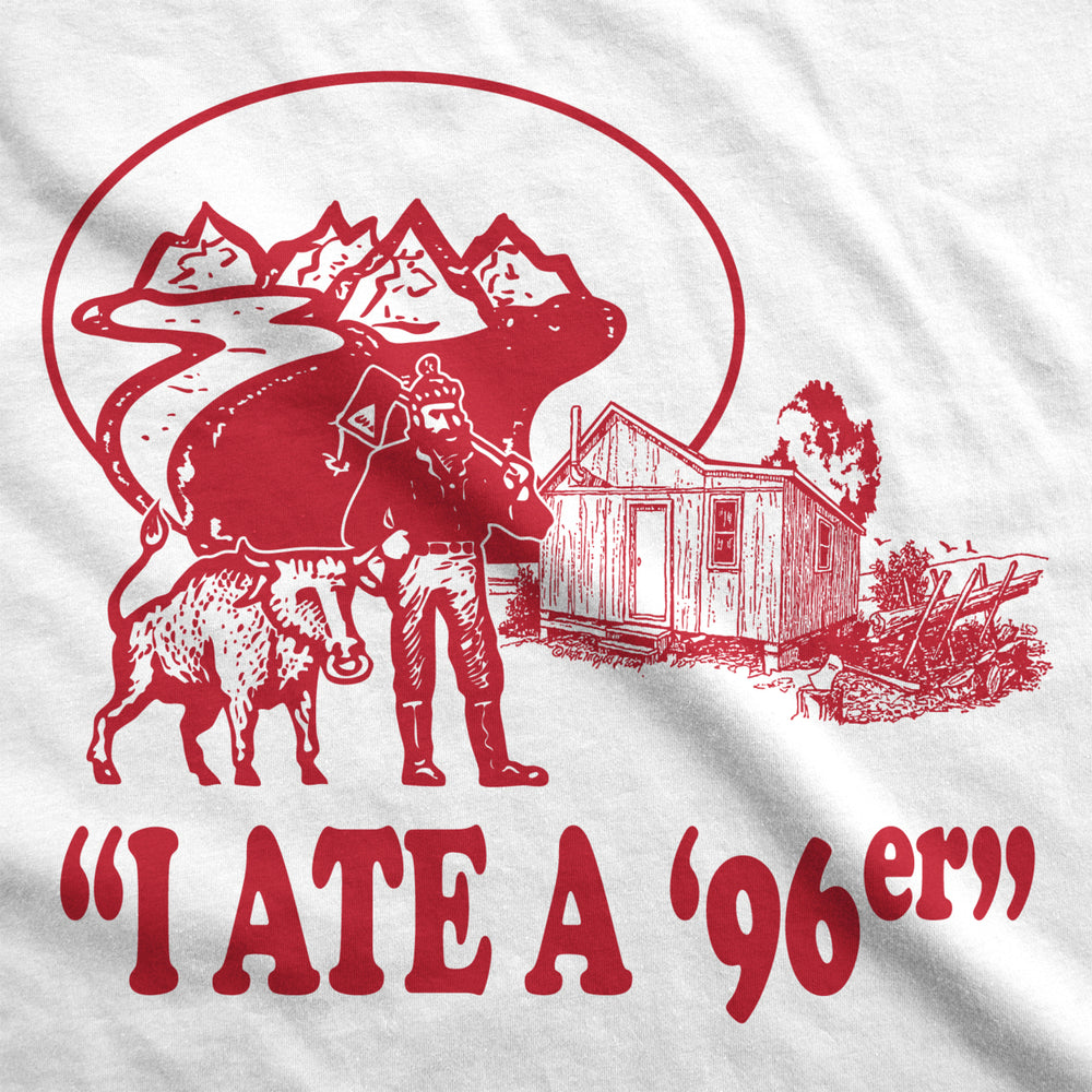 Ate A 96Er T Shirt Funny Vintage Graphic Tee  Hilarious Adult Humor Image 2