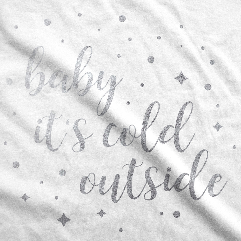 Maternity Baby Its Cold Outside Pregnancy Tshirt Classic Christmas Song Tee Image 2