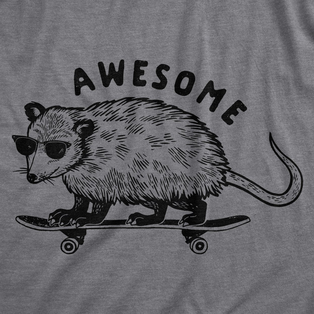 Womens Awesome Possum T shirt Funny Cool 90s Retro Animal Lover Graphic Tee Image 2