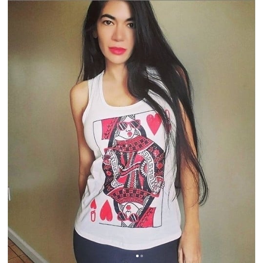 Womens Queen Of Hearts T shirt Funny Vintage Graphic Cool Cute Tee for Ladies Image 4