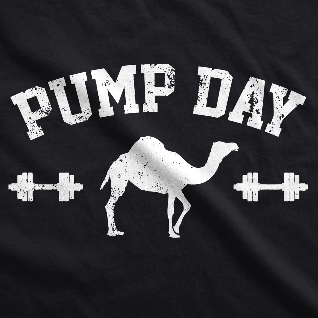 Mens Pump Day Funny Camel Hump Day Workout Fitness Gym Lifting T shirt Image 2