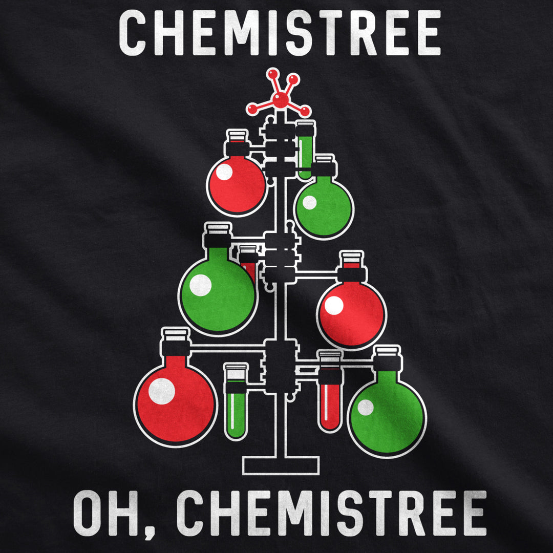 Mens Chemistree T shirt Funny Chemistry Science Christmas Nerdy Graphic Cool Tee Image 2