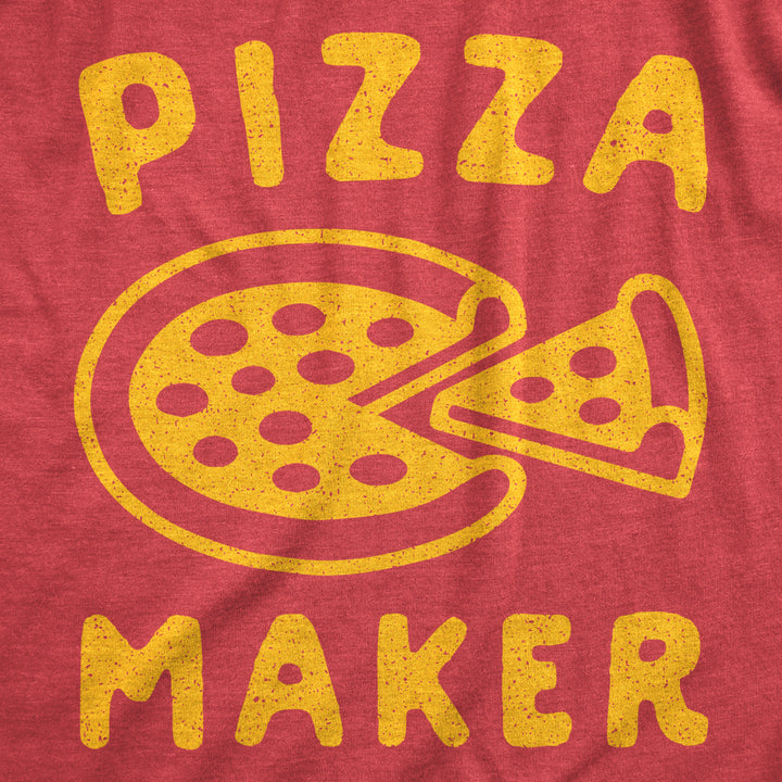 Mens Pizza Maker Tshirt Funny Italian Food Dad Baby Announcement Tee Image 2