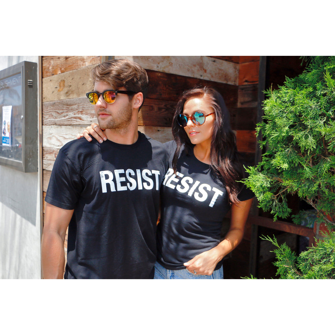 Womens Resist T Shirt Political Anti Authority Protest Tee Rebel Rally March Tee Image 4