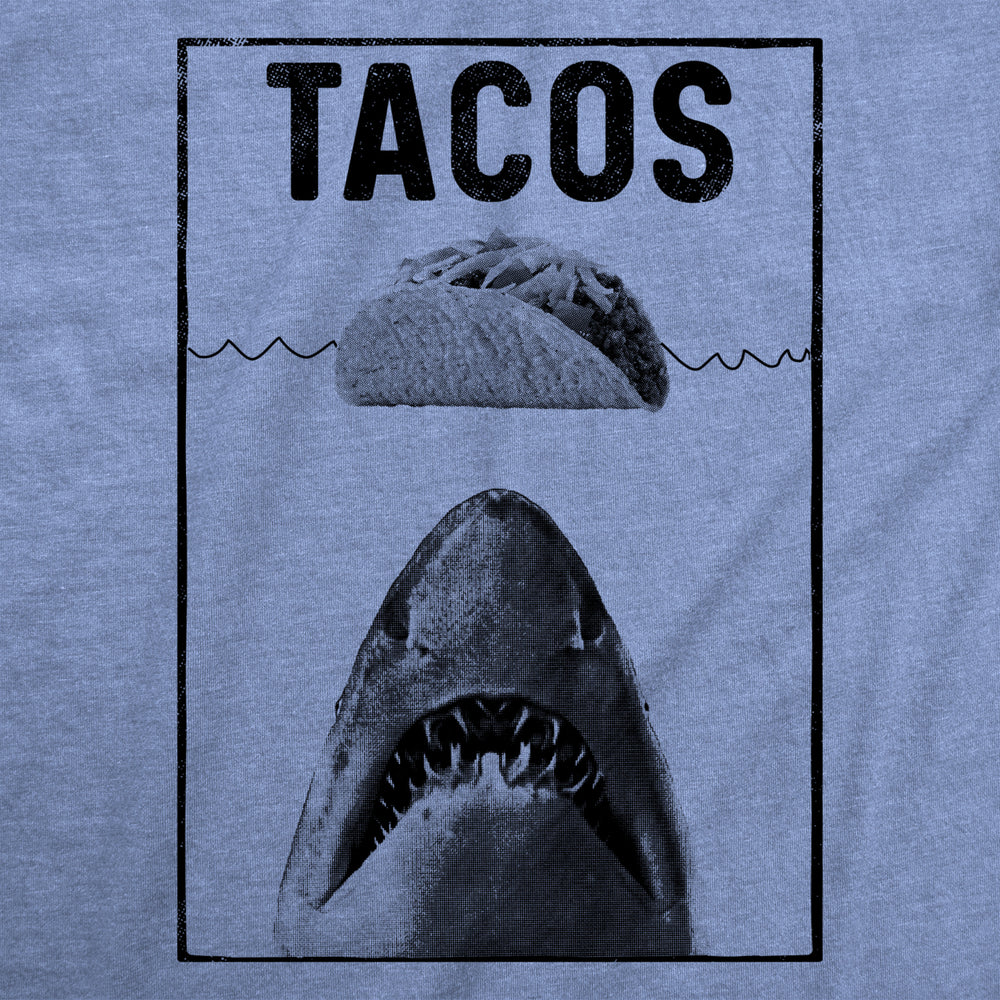 Womens Tacos Shark Tshirt Funny Jaws Tee For Ladies Image 2