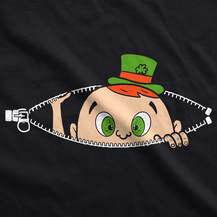 Maternity Peeking St Patricks Day Baby Funny T Shirt Saint Patty Pregnancy Image 4