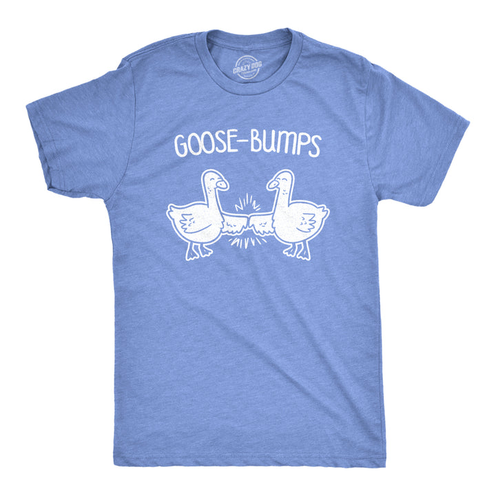 Mens Goose Bumps Tshirt Funny Knuckles Bird Fist Bump Graphic Novelty Tee Image 1