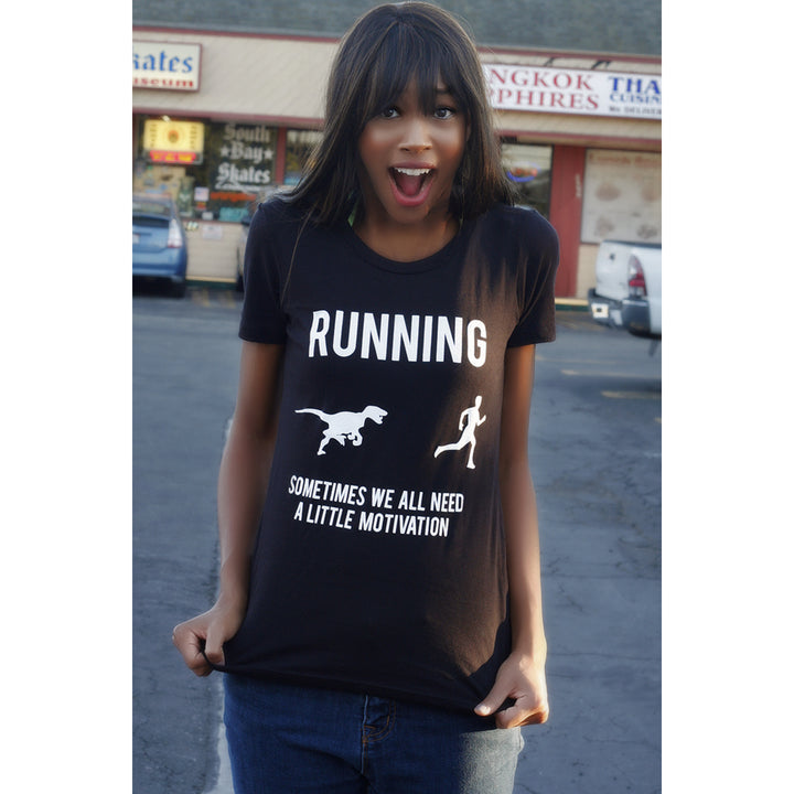 Womens Running Motivation T shirt Funny Running T shirts Sarcasm Humor Run Novelty Tees Image 4