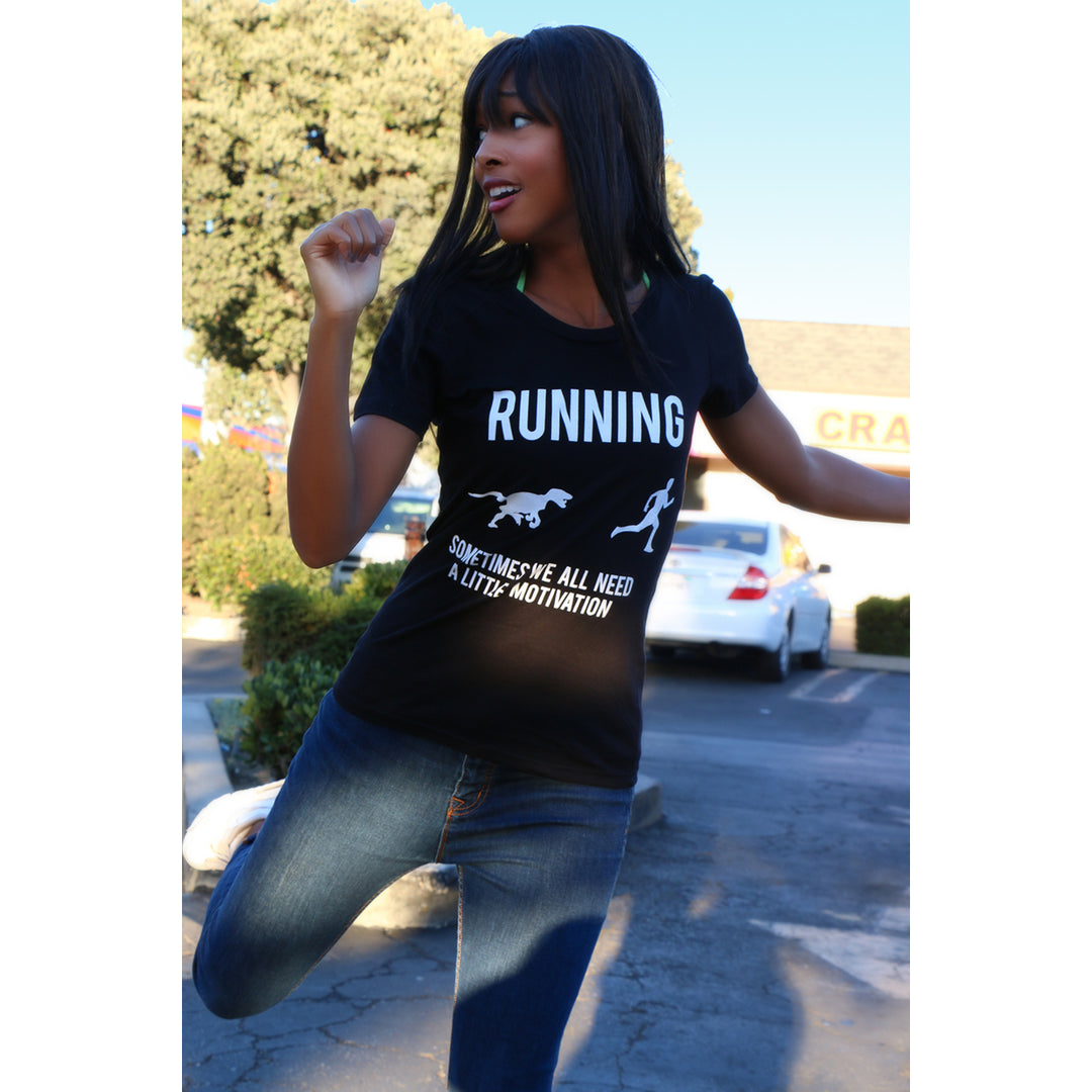 Womens Running Motivation T shirt Funny Running T shirts Sarcasm Humor Run Novelty Tees Image 4